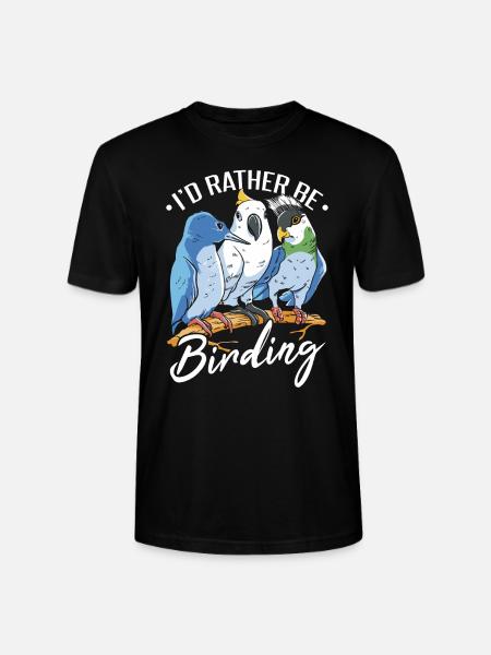 Je préfère observer les oiseaux - T-shirt bio CRAFTER Stanley Stella Unisexe - noir