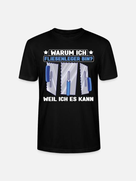 Fliesenleger Plattenleger Handwerker - Stanley/Stella Unisex Bio-T-Shirt CRAFTER - Schwarz
