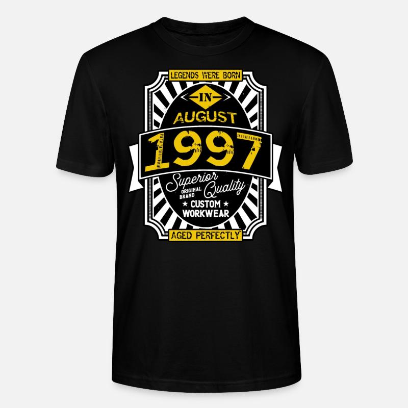 AUGUST 1997 - Stanley/Stella Unisex Bio-T-Shirt CRAFTER - Schwarz