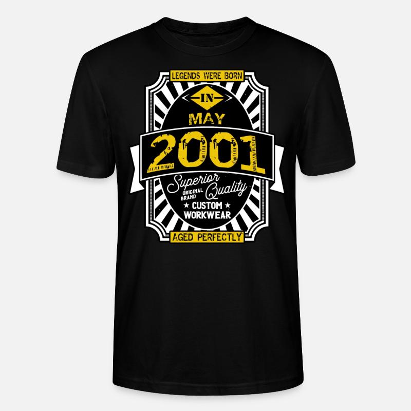 MAI 2001 - Stanley/Stella Unisex Bio-T-Shirt CRAFTER - Schwarz