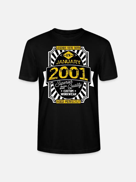 2001 JANUARY - T-shirt bio CRAFTER Stanley Stella Unisexe - noir