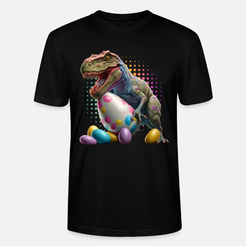 Eggspert Eiersuche Dinosaurier Ostereier - Stanley/Stella Unisex Bio-T-Shirt CRAFTER - Schwarz