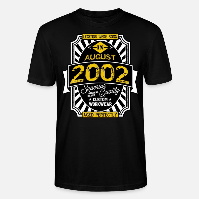 AUGUST 2002 - Stanley/Stella Unisex Bio-T-Shirt CRAFTER - Schwarz