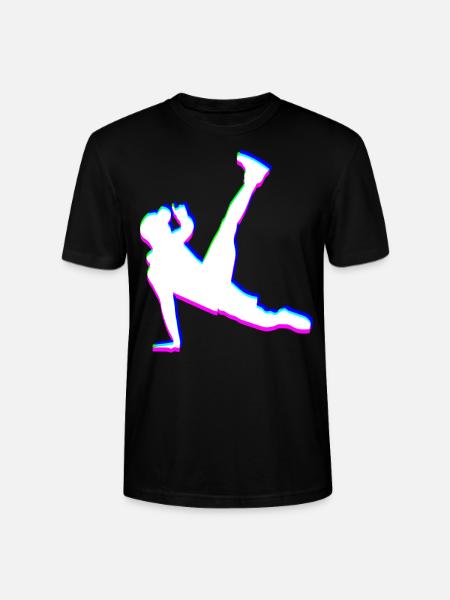 Trippy Breakdancer - Stanley/Stella CRAFTER Unisex Organic T-Shirt - black