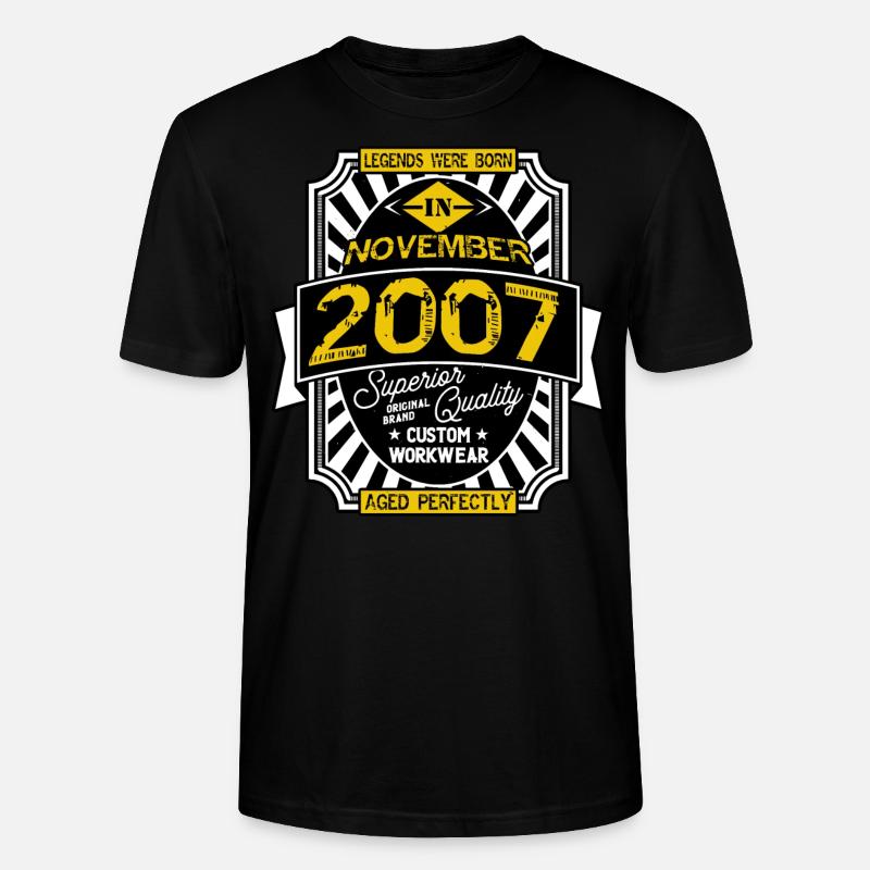 NOVEMBER 2007 - Stanley/Stella Unisex Bio-T-Shirt CRAFTER - Schwarz