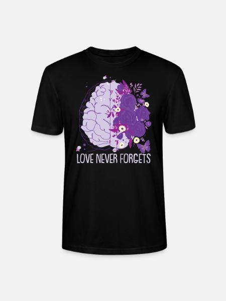 Love Never Forgets - Stanley/Stella CRAFTER Unisex Organic T-Shirt - black