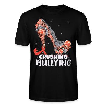 Anti-Mobbing-Tag der Einheit von Frauen - Stanley/Stella Unisex Bio-T-Shirt CRAFTER - Schwarz - Vorne - Alina (178cm) & Michal (187cm)
