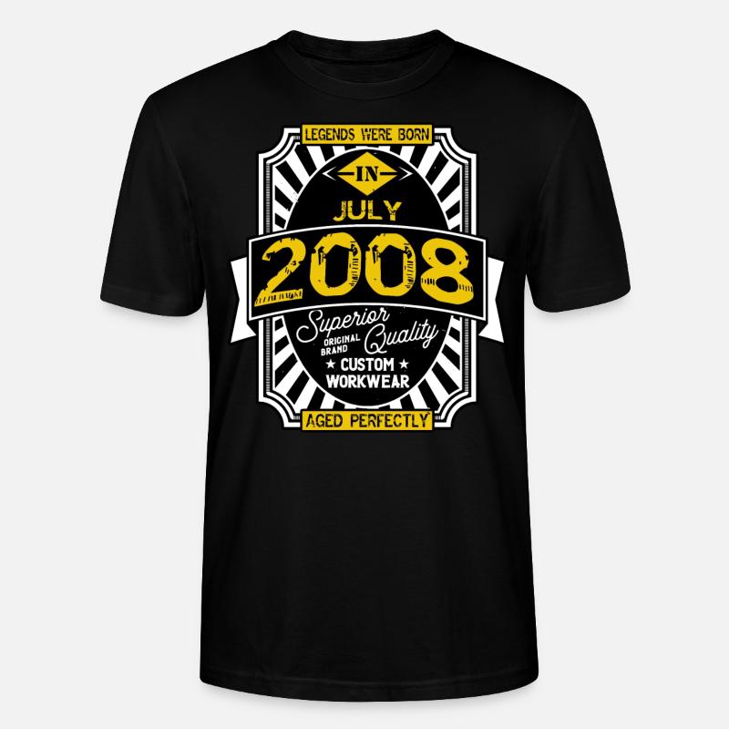 2008 JULI - Stanley/Stella Unisex Bio-T-Shirt CRAFTER - Schwarz