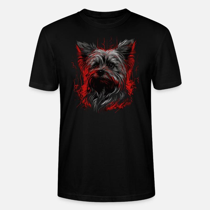 Yorkshire Terrier - Stanley/Stella Unisex Bio-T-Shirt CRAFTER - Schwarz