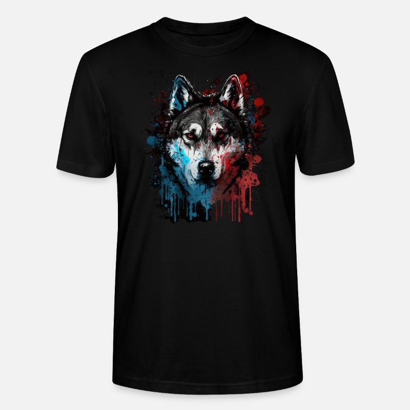 Chien Husky - T-shirt bio CRAFTER Stanley Stella Unisexe - noir