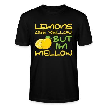 Limonade citron agrumes - T-shirt bio CRAFTER Stanley Stella Unisexe - noir - Devant - Alina (178cm) & Michal (187cm)