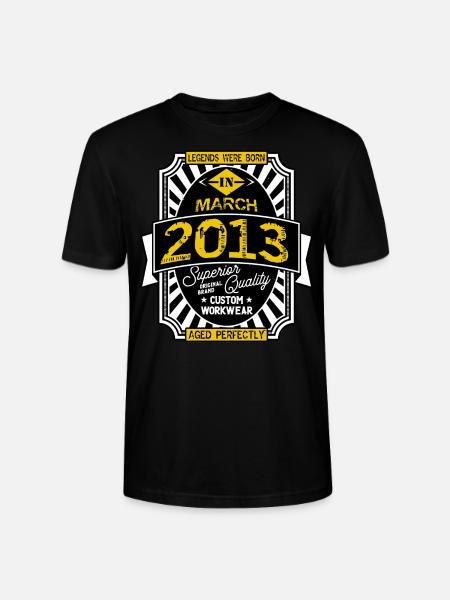 2013 MARCH - Stanley/Stella CRAFTER Unisex Organic T-Shirt - black