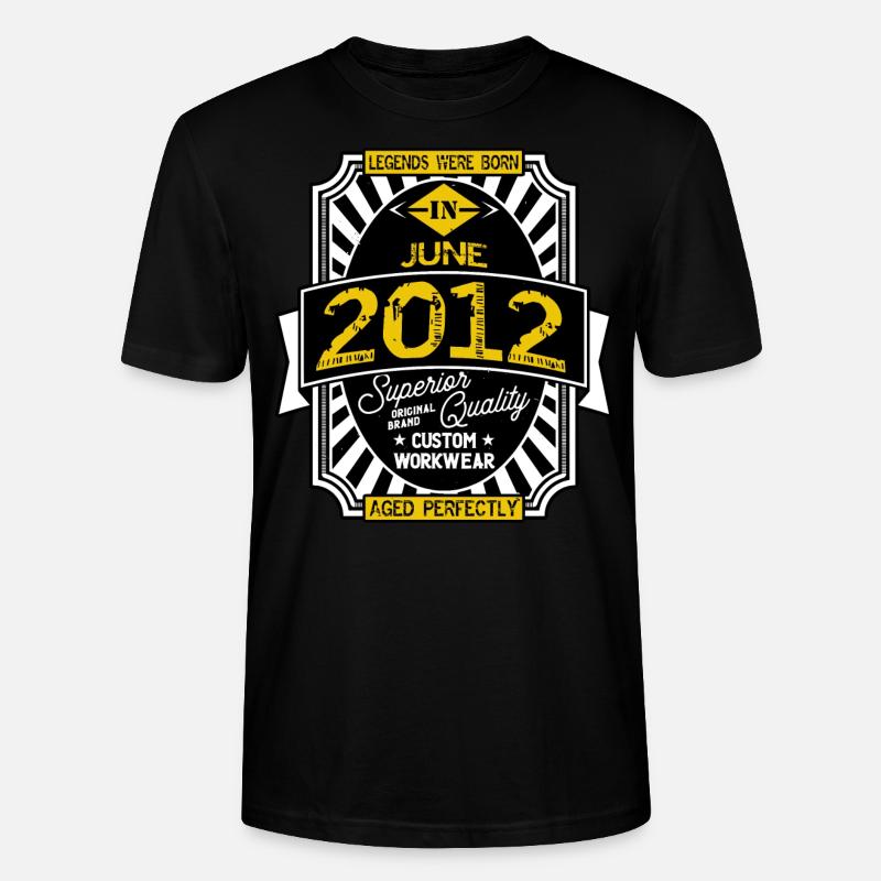 2012 JUNI - Stanley/Stella Unisex Bio-T-Shirt CRAFTER - Schwarz