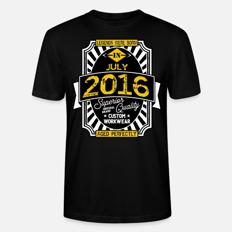 2016 JULI - Stanley/Stella Unisex Bio-T-Shirt CRAFTER - Schwarz