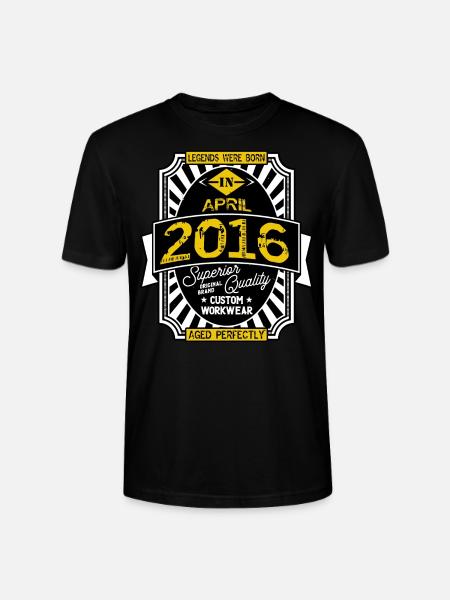 2016 APRIL - Stanley/Stella CRAFTER Unisex Organic T-Shirt - black