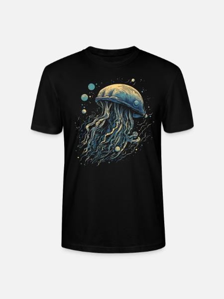 Méduse - T-shirt bio CRAFTER Stanley Stella Unisexe - noir