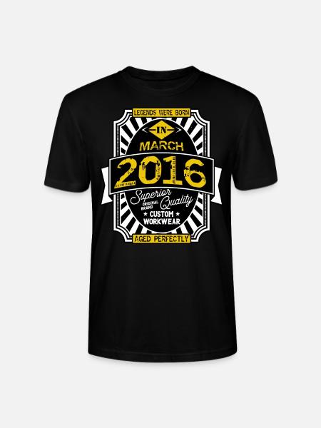 2016 MARCH - Stanley/Stella CRAFTER Unisex Organic T-Shirt - black