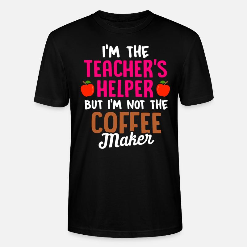 Aide-éducateur de l’enseignant - T-shirt bio CRAFTER Stanley Stella Unisexe - noir
