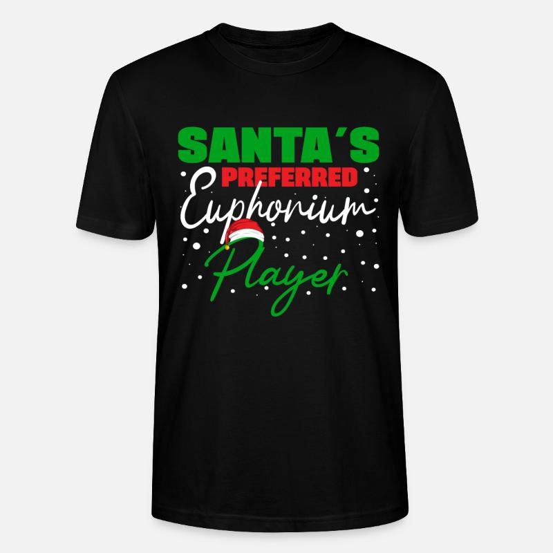 Santas Preferred Euphonium Player Baritone Bass - Stanley/Stella Unisex Bio-T-Shirt CRAFTER - Schwarz
