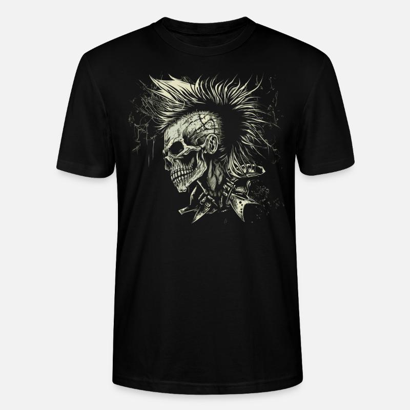 Punks not dead - Stanley/Stella CRAFTER Unisex Organic T-Shirt - black