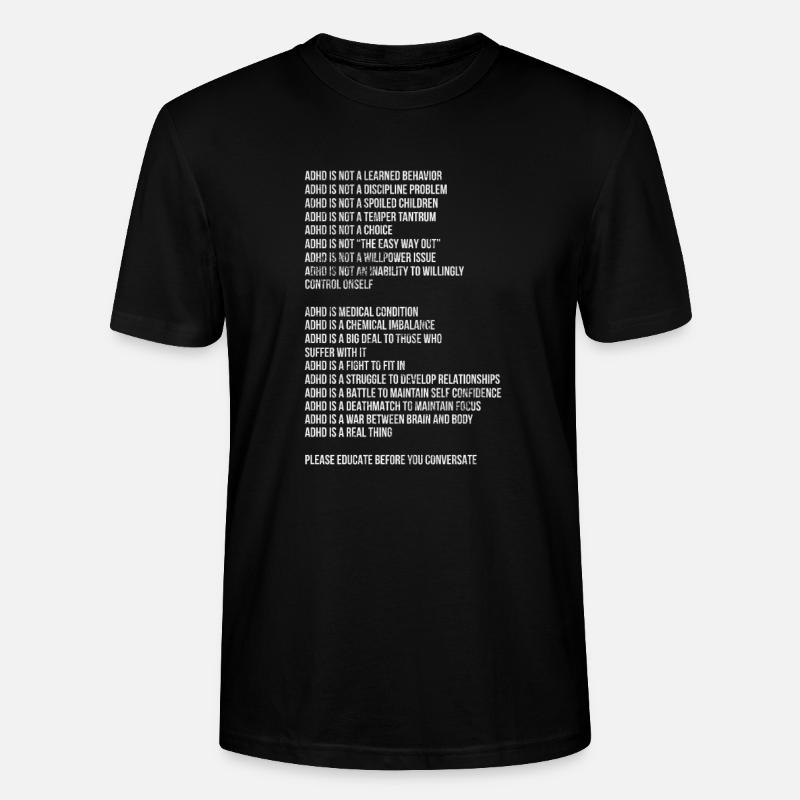 ADHS - Stanley/Stella Unisex Bio-T-Shirt CRAFTER - Schwarz