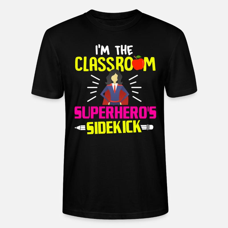 Aide-éducateur de l’enseignant - T-shirt bio CRAFTER Stanley Stella Unisexe - noir