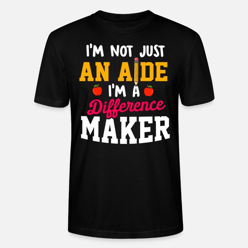 Paraprofessional Teacher Para Educator - Stanley/Stella CRAFTER Unisex Organic T-Shirt - black