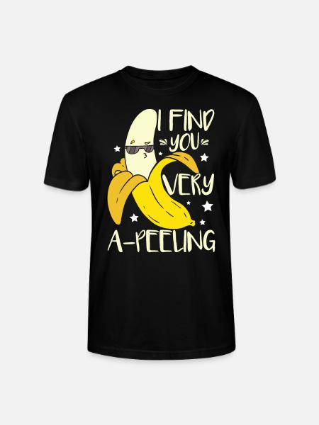 I Find You Very A-Peeling - Stanley/Stella CRAFTER Unisex Organic T-Shirt - black