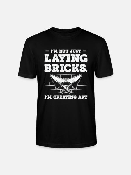Bricklayer Brick Mason Masonry - Stanley/Stella CRAFTER Unisex Organic T-Shirt - black