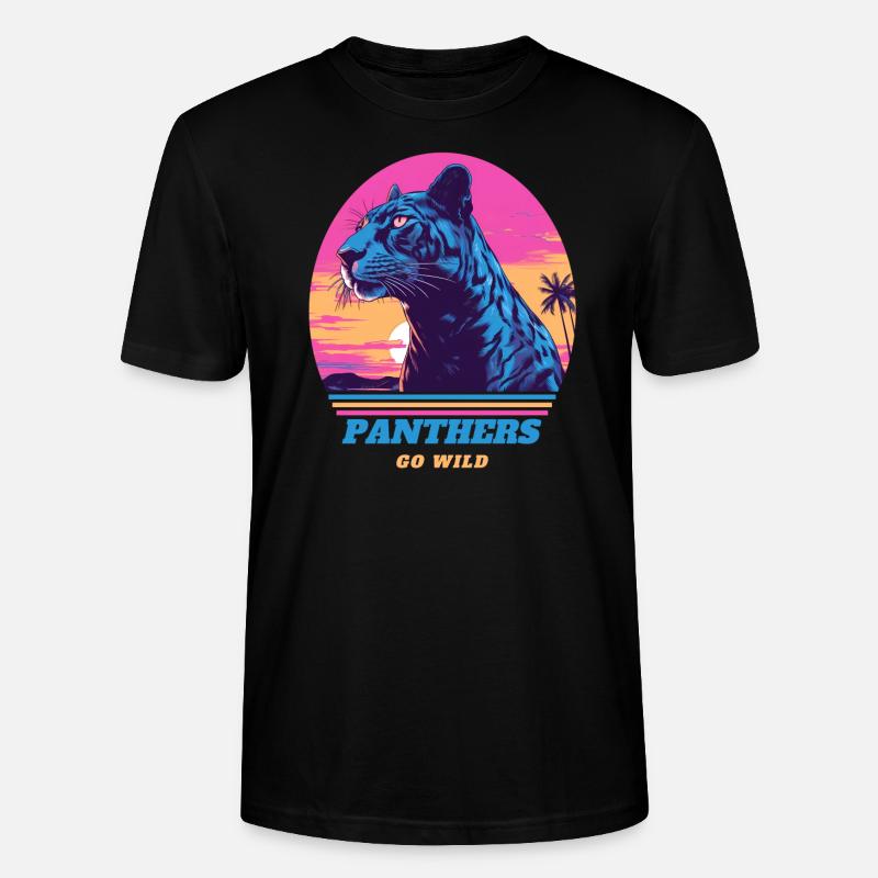 Panther go wild - Stanley/Stella Unisex Bio-T-Shirt CRAFTER - Schwarz