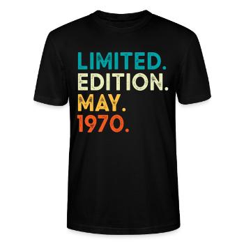 Geschenke zum 53 Geburtstag 1970 - Stanley/Stella Unisex Bio-T-Shirt CRAFTER - Schwarz - Vorne - Alina (178cm) & Michal (187cm)