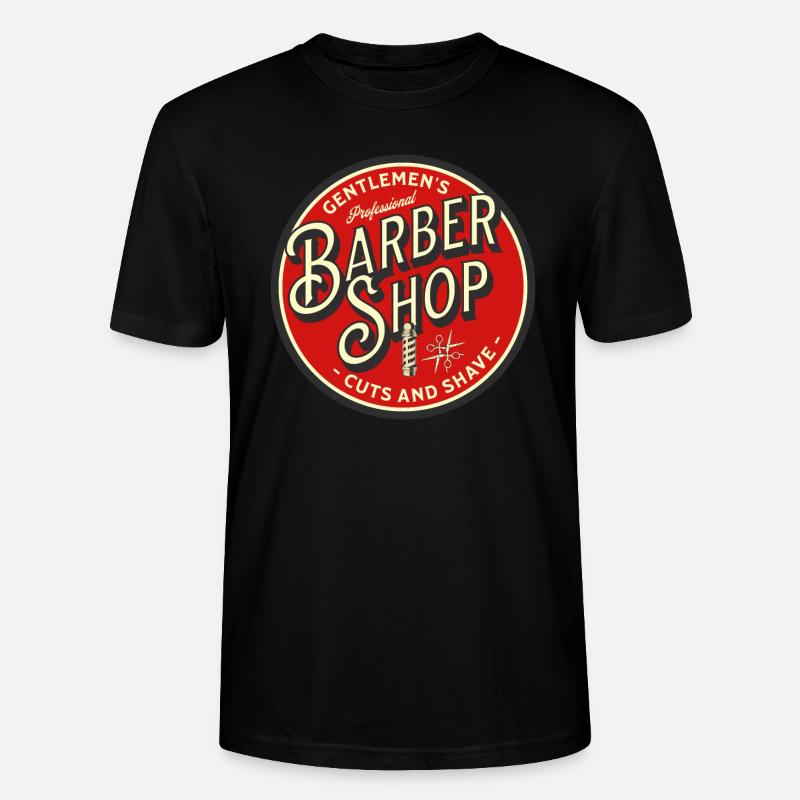 Barberia Shop Classique - T-shirt bio CRAFTER Stanley Stella Unisexe - noir