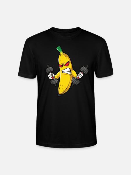 Fitness Banan Träning Rutin Träning Gym - Ekologisk T-shirt CRAFTER unisex från Stanley/Stella - svart