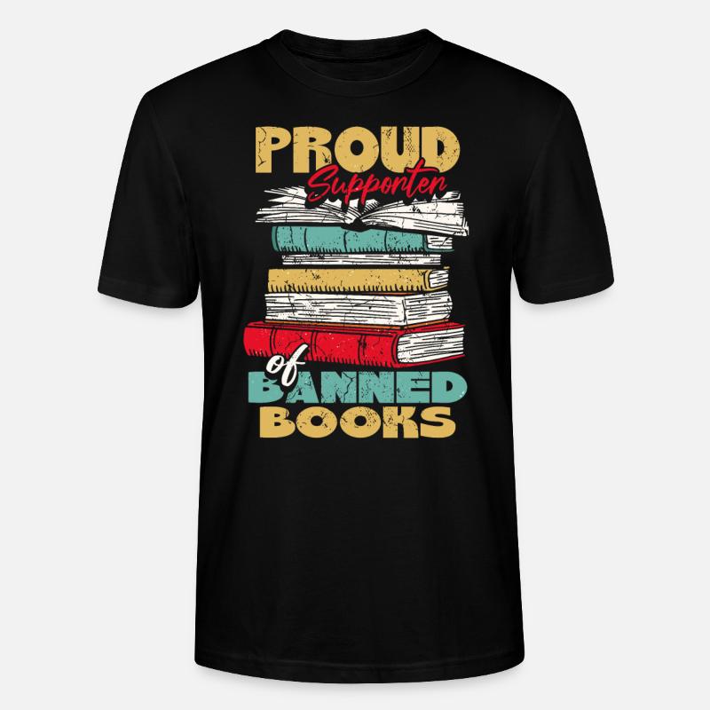 Fier partisan des livres interdits - T-shirt bio CRAFTER Stanley Stella Unisexe - noir