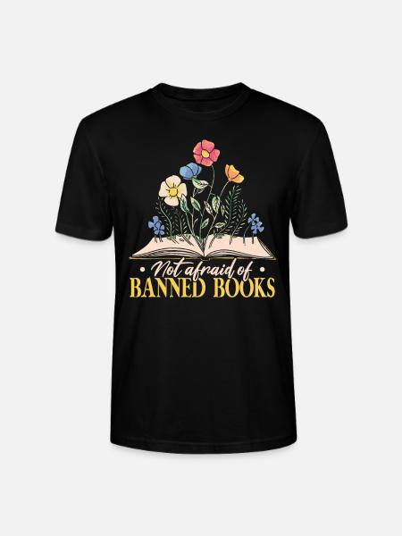 Read Banned Books - Stanley/Stella CRAFTER Unisex Organic T-Shirt - black