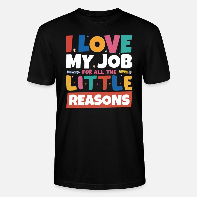 Professeur d’école mignon - T-shirt bio CRAFTER Stanley Stella Unisexe - noir