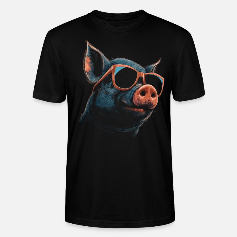 Lunettes de soleil cool cool - T-shirt bio CRAFTER Stanley Stella Unisexe - noir