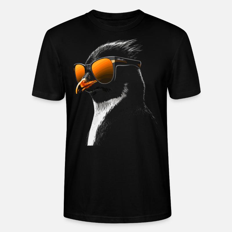 Lunettes de soleil pingouin - T-shirt bio CRAFTER Stanley Stella Unisexe - noir