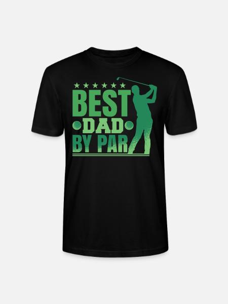 Best Dad By Par - Stanley/Stella CRAFTER Unisex Organic T-Shirt - black