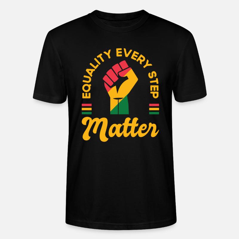 Schwarze Geschichte Juneteenth Solidarität - Stanley/Stella Unisex Bio-T-Shirt CRAFTER - Schwarz