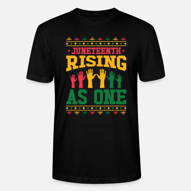 Schwarze Geschichte Juneteenth Solidarität - Stanley/Stella Unisex Bio-T-Shirt CRAFTER - Schwarz