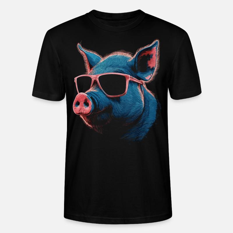 Lunettes de soleil cool - T-shirt bio CRAFTER Stanley Stella Unisexe - noir