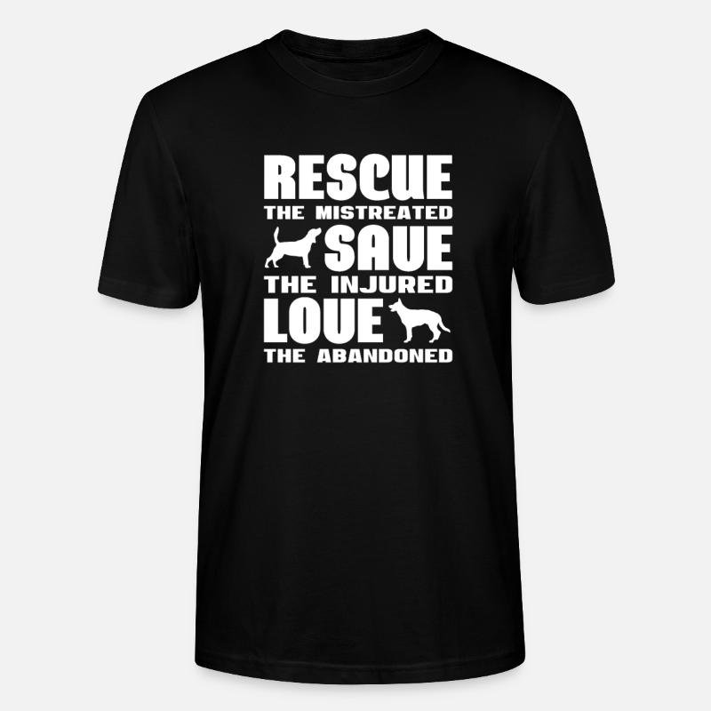 Tierrettung - Stanley/Stella Unisex Bio-T-Shirt CRAFTER - Schwarz