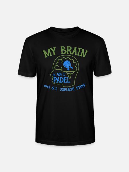 Padel Sportplatz Training Padelspieler - Stanley/Stella Unisex Bio-T-Shirt CRAFTER - Schwarz