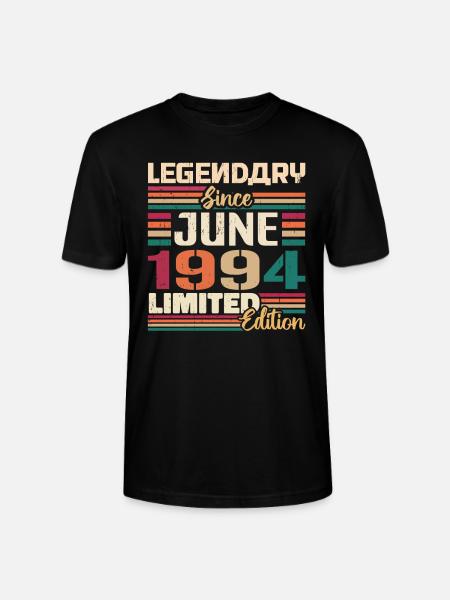 Legendaarinen kesäkuu 1994 Rajoitettu painos kesäkuu 1994 - Stanley/Stella CRAFTER unisex luomu-t-paita - musta
