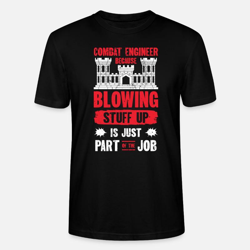 Combat Engineer Engineering Armee - Stanley/Stella Unisex Bio-T-Shirt CRAFTER - Schwarz