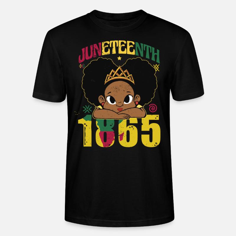 Mädchen Juneteenth - Stanley/Stella Unisex Bio-T-Shirt CRAFTER - Schwarz