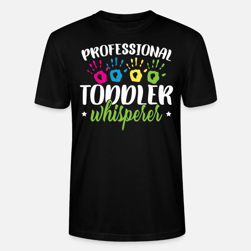 Chuchoteur professionnel pour tout-petits - T-shirt bio CRAFTER Stanley Stella Unisexe - noir