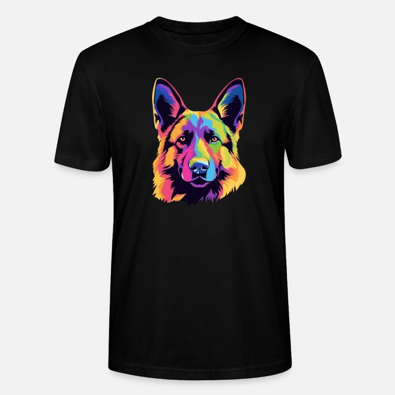 Schäferhund - Stanley/Stella Unisex Bio-T-Shirt CRAFTER - Schwarz