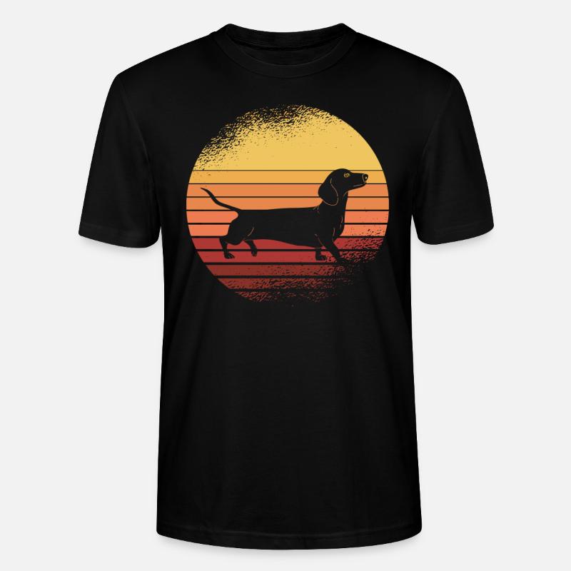 Dackel Hundehalter Hundebesitzer Geschenkidee - Stanley/Stella Unisex Bio-T-Shirt CRAFTER - Schwarz